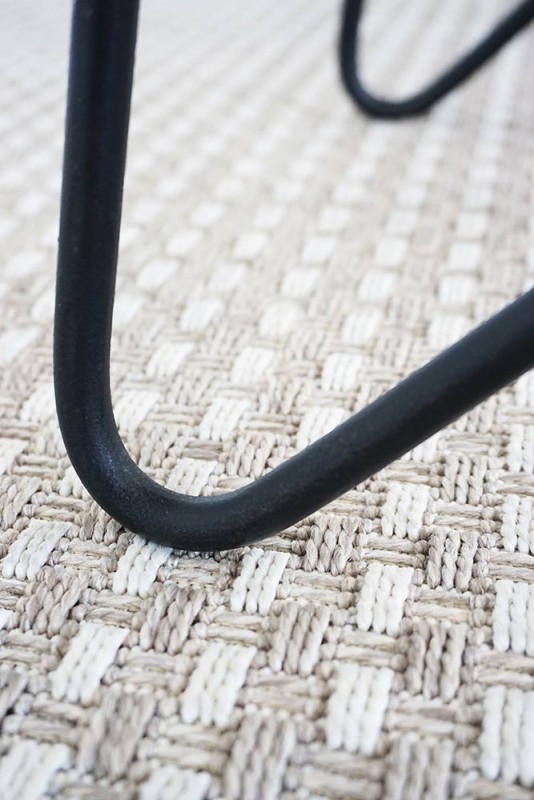 Tabouret haut en acier et bois