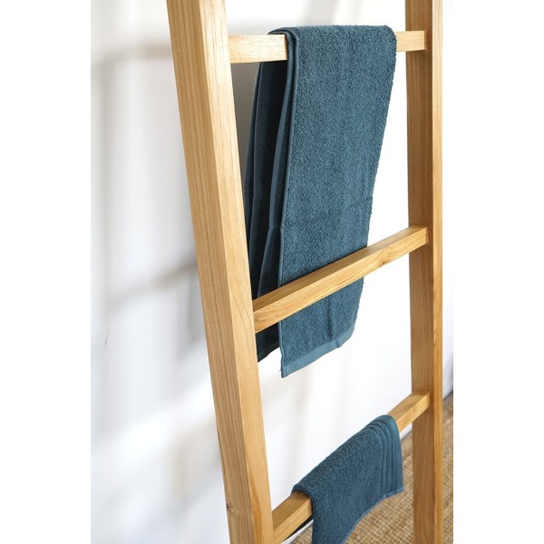 Échelle porte serviette en bois de teck 180 cm