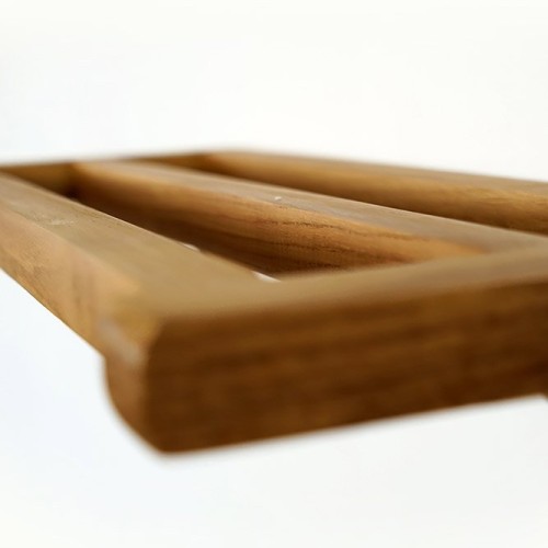 Porte serviette en teck 50 x 100 cm