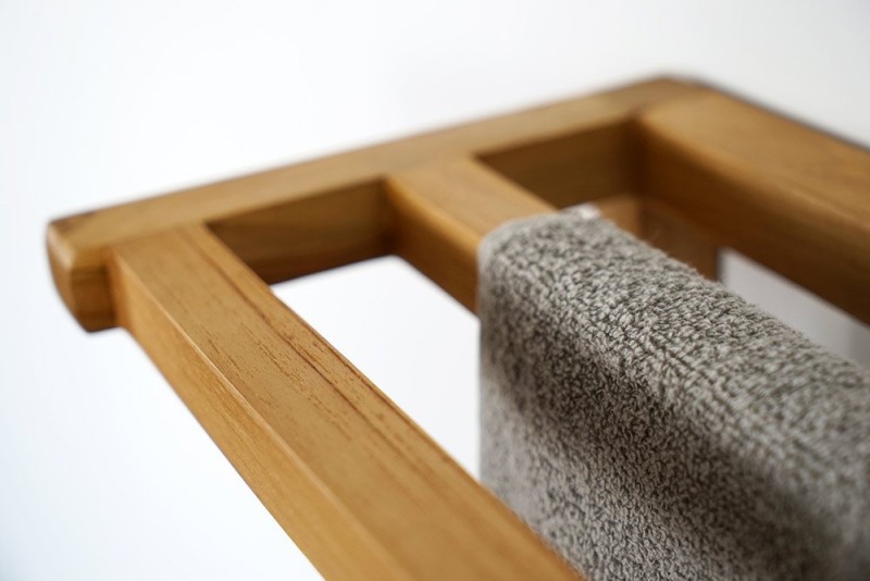 Porte serviette en teck