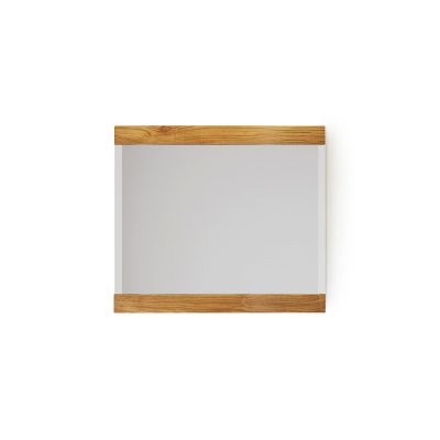 Miroir rectangulaire 80 cm double cadre en bois