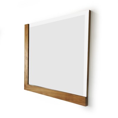 Miroir rectangulaire 80 cm avec cadre en L