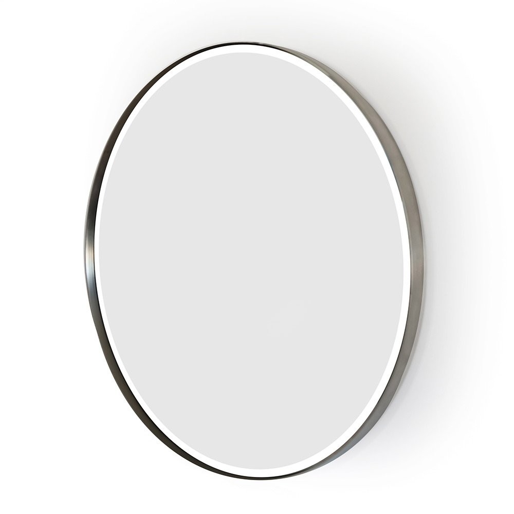 Miroir LED Rond 70 Cm Avec Cadre Aluminium Noir – Éclairage Frontal Dimmable 6000K, Anti-buée – Idéal Salle De Bain - 13