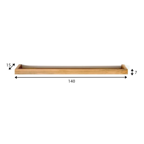 Etagère en teck 140 cm