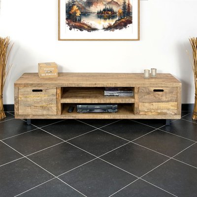 Meuble TV en bois et métal Sherwood
