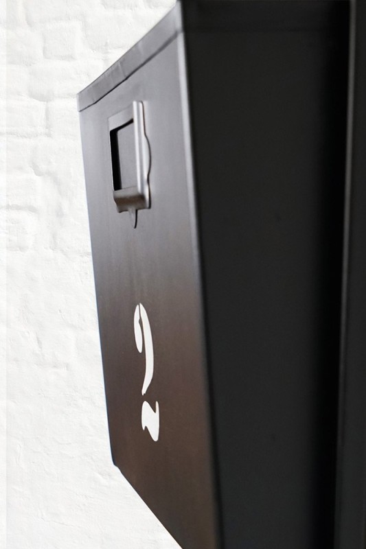 Porte revues industriel noir