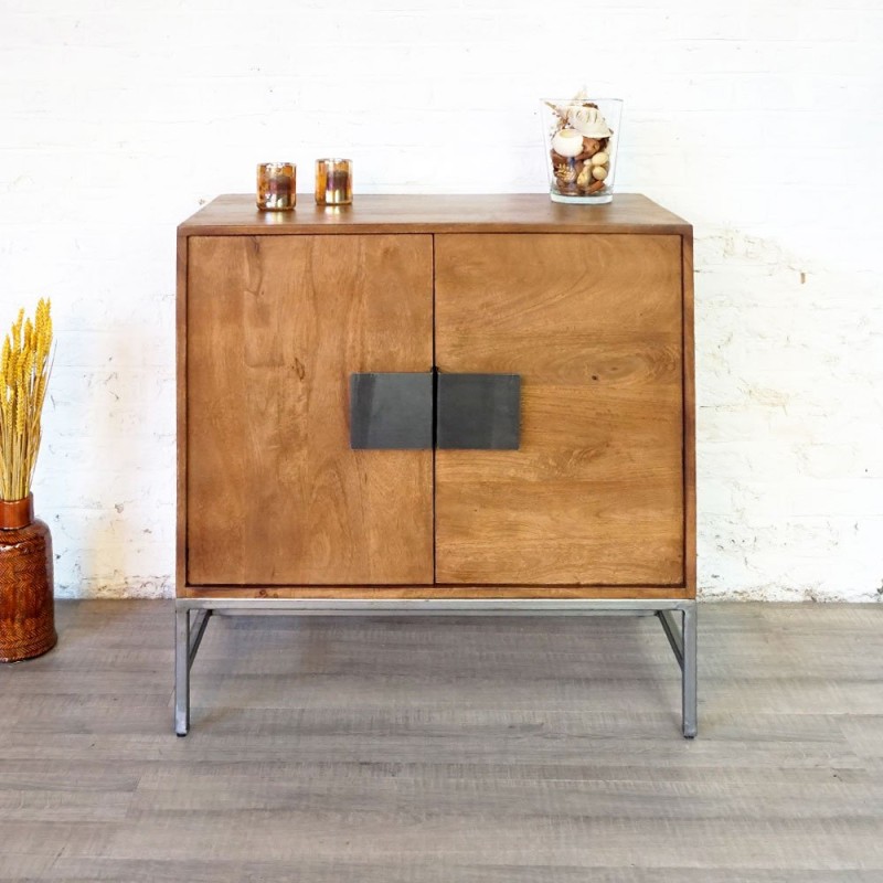 Petit buffet bois métal industriel - Chic