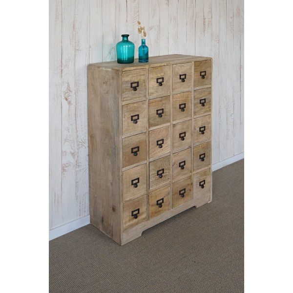Meuble de rangement en bois massif à tiroirs