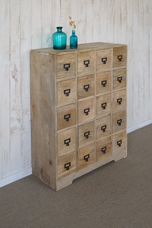 Meuble de rangement en bois massif à tiroirs