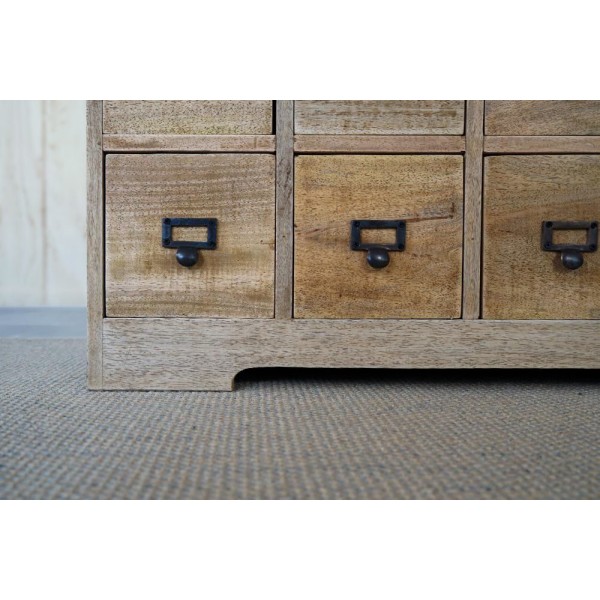 Meuble de rangement en bois massif à tiroirs