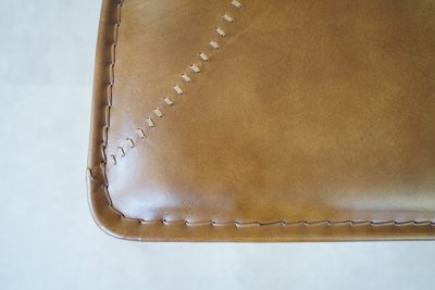 Chaise vintage métal et cuir SMART