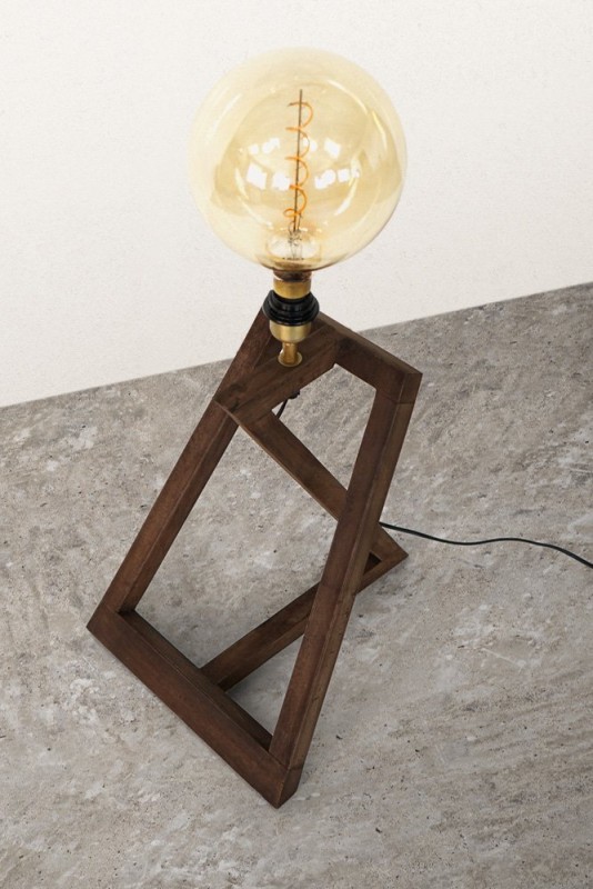 Lampe à poser en bois naturel - Kyoto
