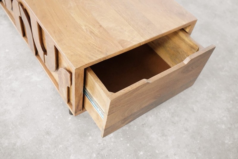 Table basse en manguier massif - Flow