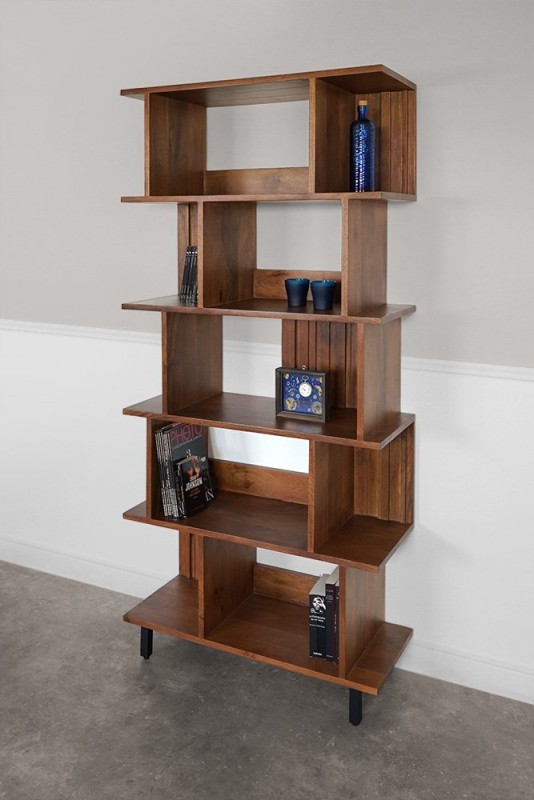 Bibliothèque en bois massif 90 cm