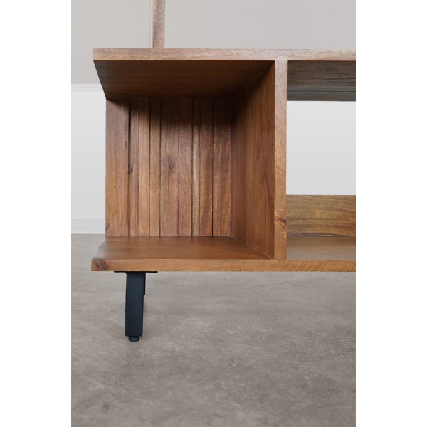 Bibliothèque en bois massif 90 cm