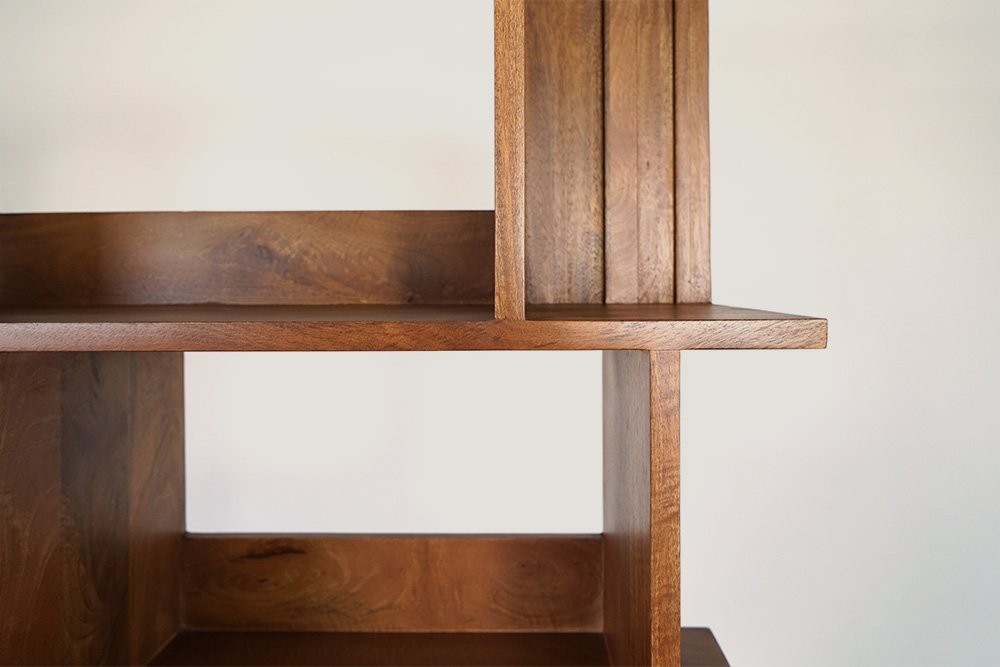 Bibliothèque Étroite En Bois Pin - 60x10x160cm - 6 Étages Pour Livres Et Jouets