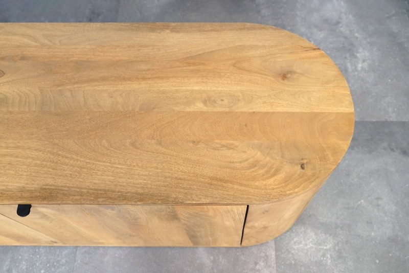 Meuble TV en bois massif 200 cm - Timea