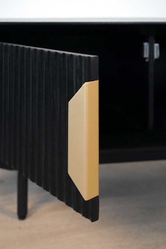 Meuble TV en bois naturel - Selena