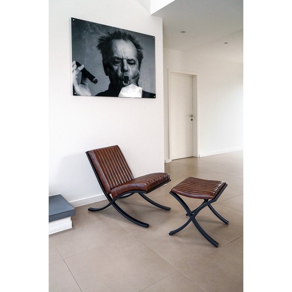 Fauteuil en cuir Cuba