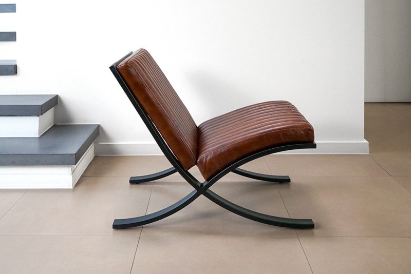Fauteuil en cuir Cuba