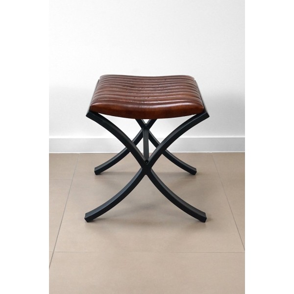 Pouf en cuir Cuba