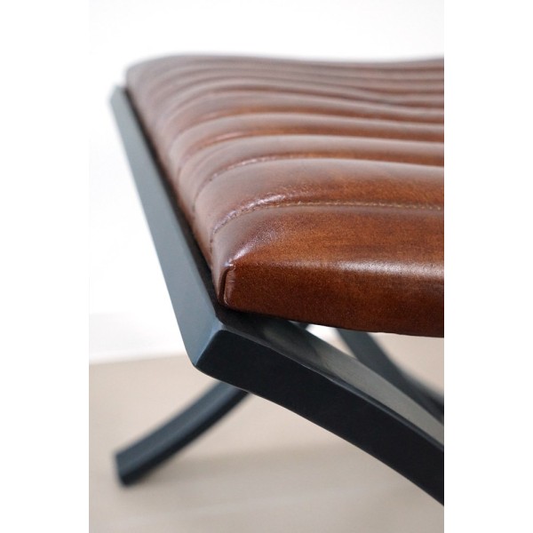 Pouf en cuir Cuba