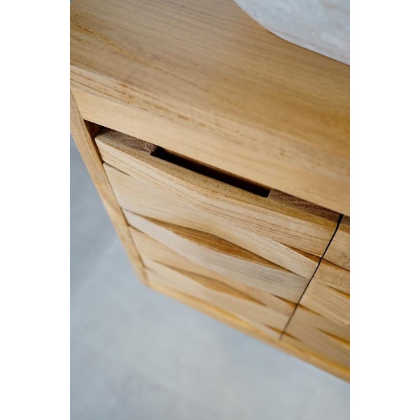 Meuble de salle de bain en teck 120 cm - Mountain