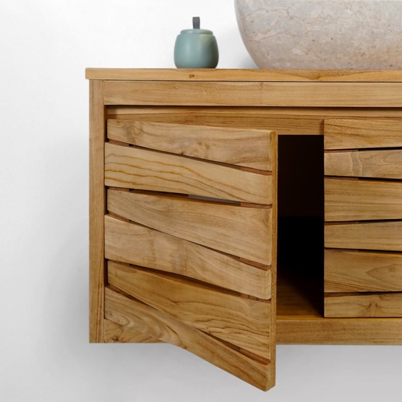 Meuble de salle de bain en teck 80 cm - Mountain