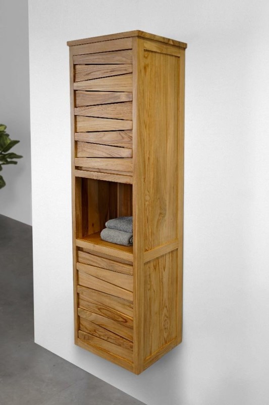 Colonne de salle de bain en teck - Mountain