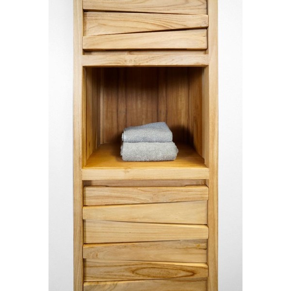 Colonne de salle de bain en teck - Mountain