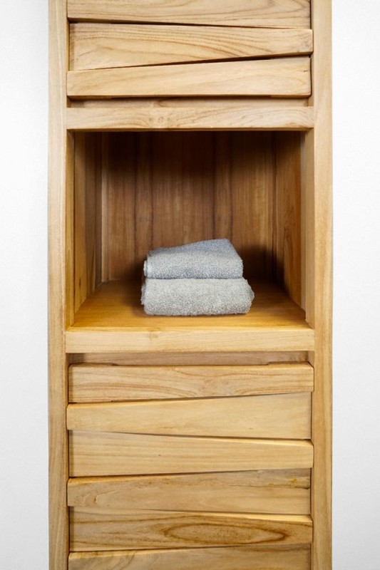 Colonne de salle de bain en teck - Mountain