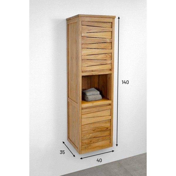 Colonne de salle de bain en teck - Mountain