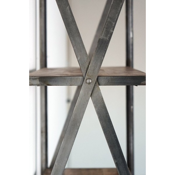Etagère industrielle à roulettes