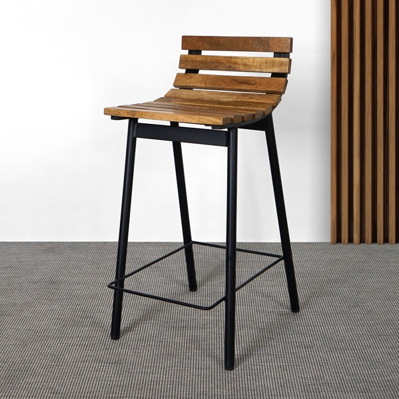 Chaise de cuisine  bois et métal - Curve