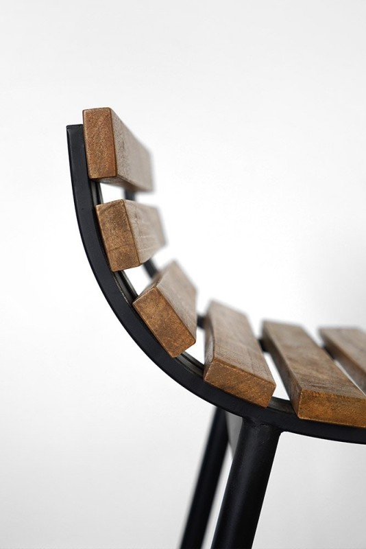 Chaise de cuisine  bois et métal - Curve