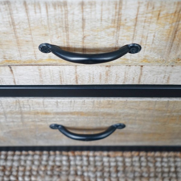 Etagère industrielle bois massif 185 cm x 100 cm - Walter