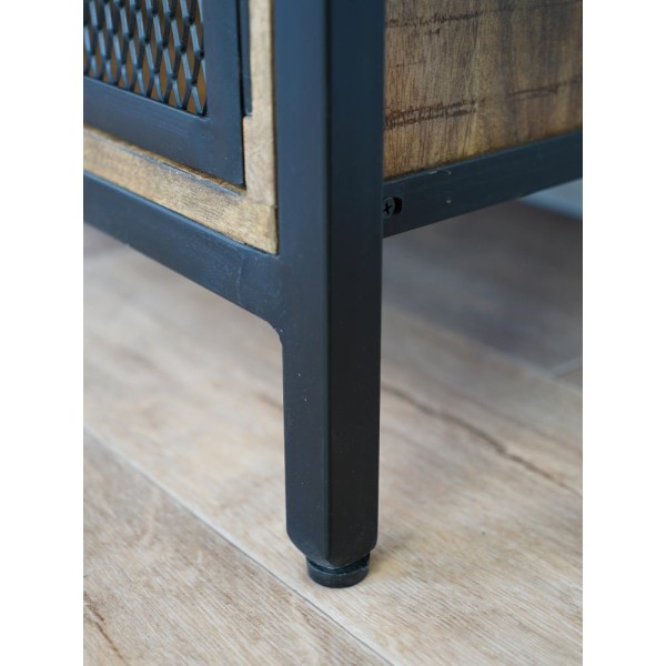Etagère avec armoire à porte ajourée