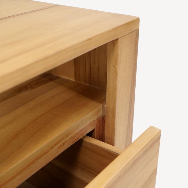 Meuble TV en teck massif 140 cm - Yseult