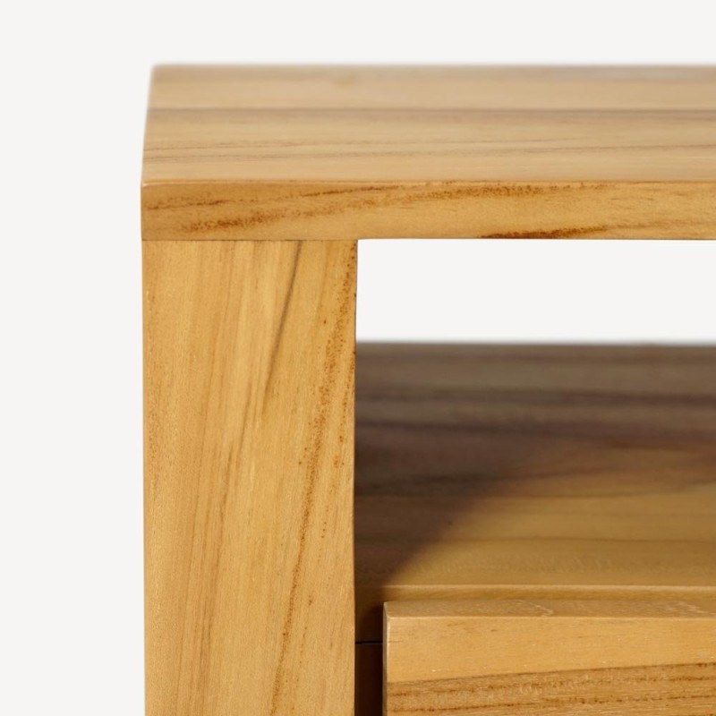 Meuble TV en teck massif 140 cm - Yseult