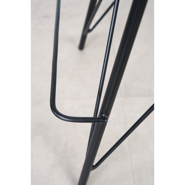 Tabouret de bar en acier et bois