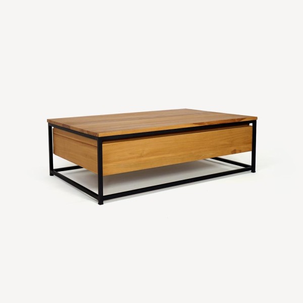 Table basse en teck massif 110 cm - Laila