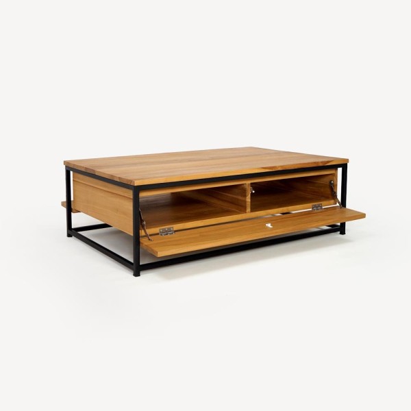Table basse en teck massif 110 cm - Laila