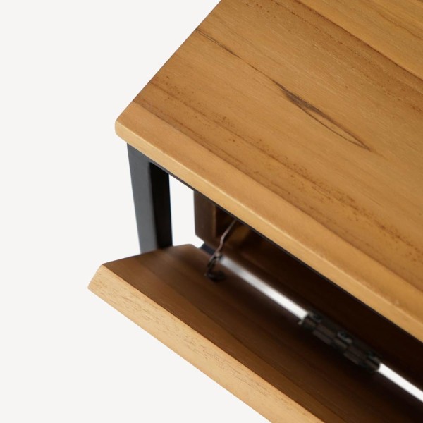 Table basse en teck massif 110 cm - Laila