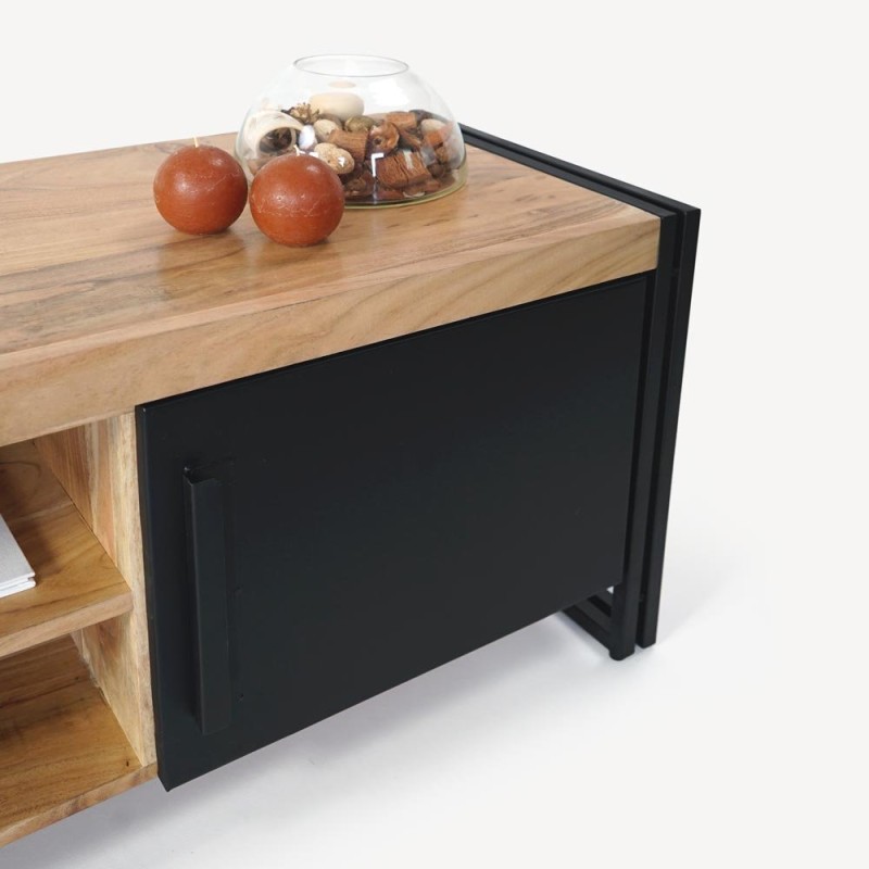 Meuble TV bois et métal - Liverpool