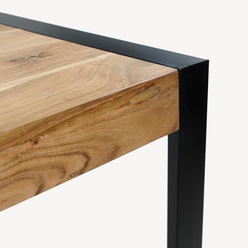 Table à manger bois massif et métal - Liverpool