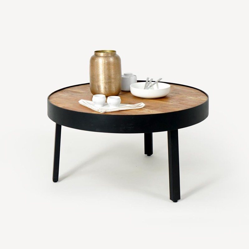 Table basse vintage ronde - Seconde vie
