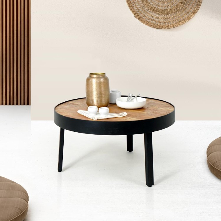 Table basse vintage ronde - Seconde vie