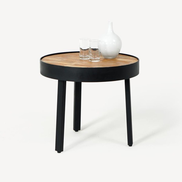 Table basse industrielle ronde - Simply