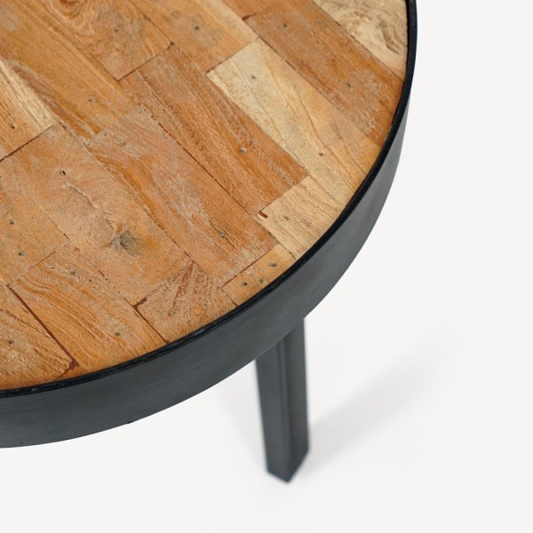 Table basse industrielle ronde - Simply