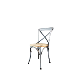 Chaise de bistrot bois métal